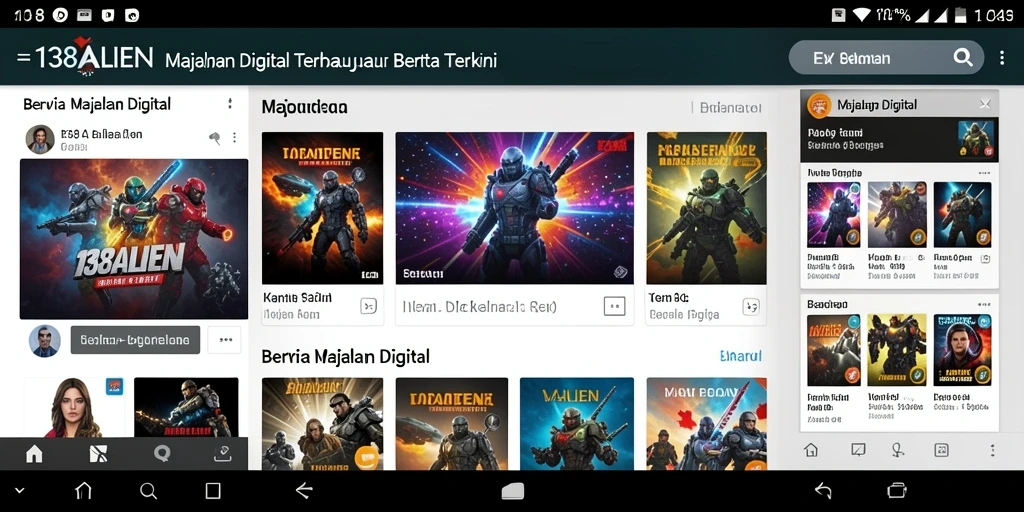 Antarmuka aplikasi 138ALIEN yang menawan dan fungsional.