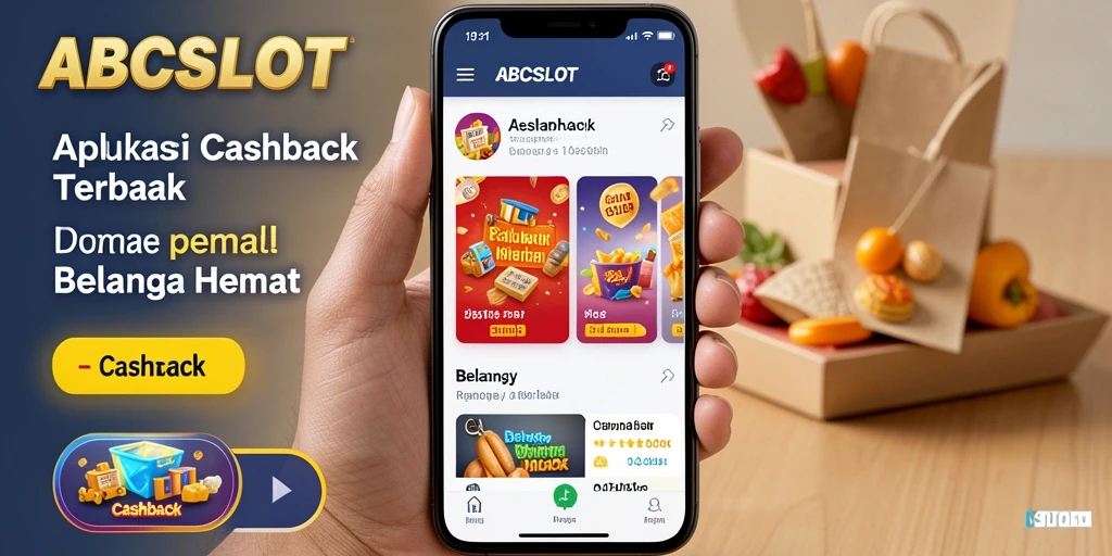 Tampilan antarmuka aplikasi ABCSLOT dengan fitur cashback yang menarik.