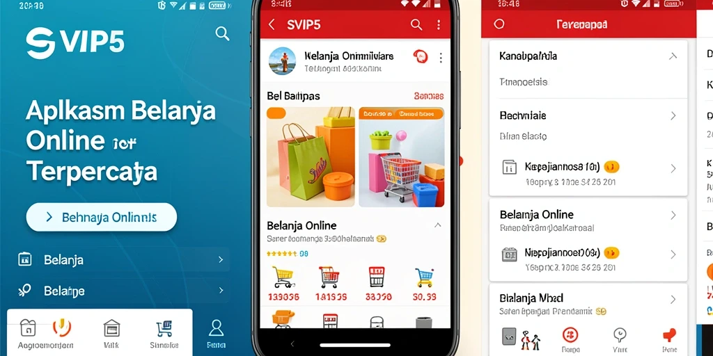 Antarmuka ramah pengguna SVIP5 untuk pengalaman belanja online.