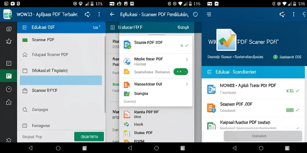 Antarmuka WOW33 yang ramah pengguna untuk pemindaian PDF.